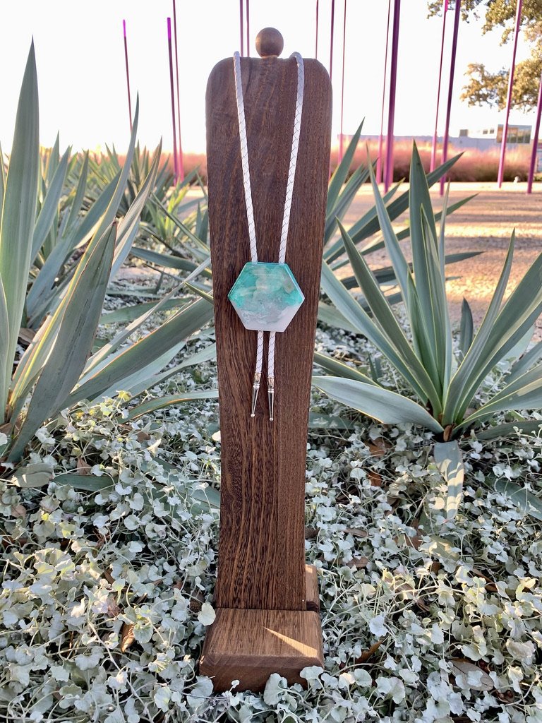 Aqua Green Chroma Bolo Tie - Image 4