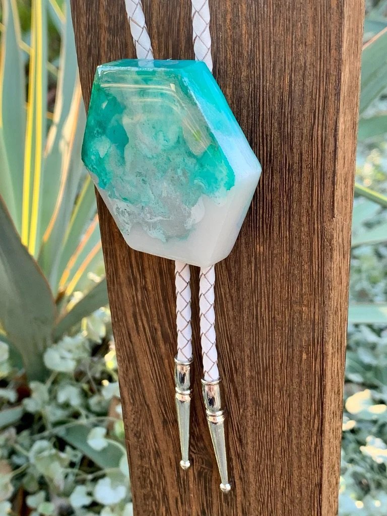 Aqua Green Chroma Bolo Tie - Image 5