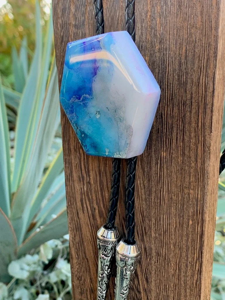 Blue Chroma Bolo Tie 02 - Image 5
