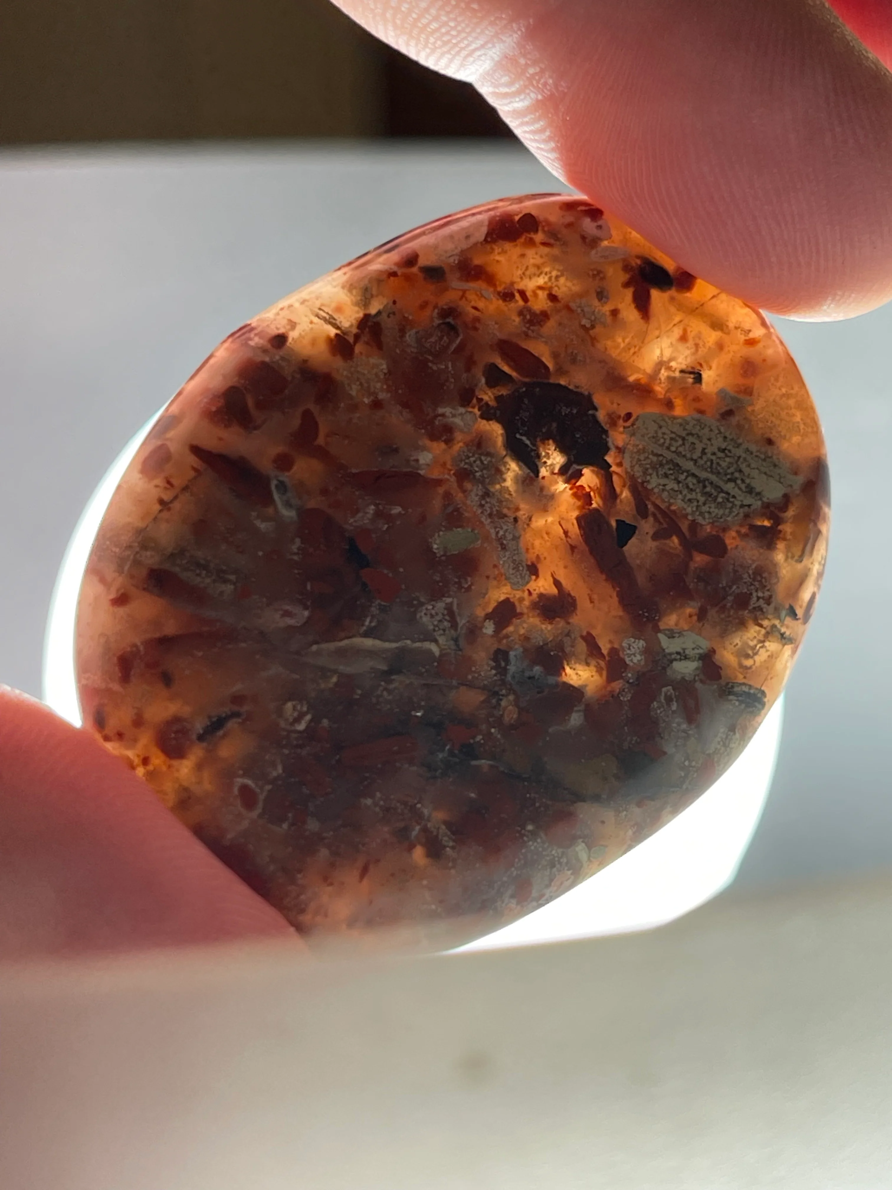 Brush Strokes – Brecciated Red Jasper Bolo Tie - Image 5