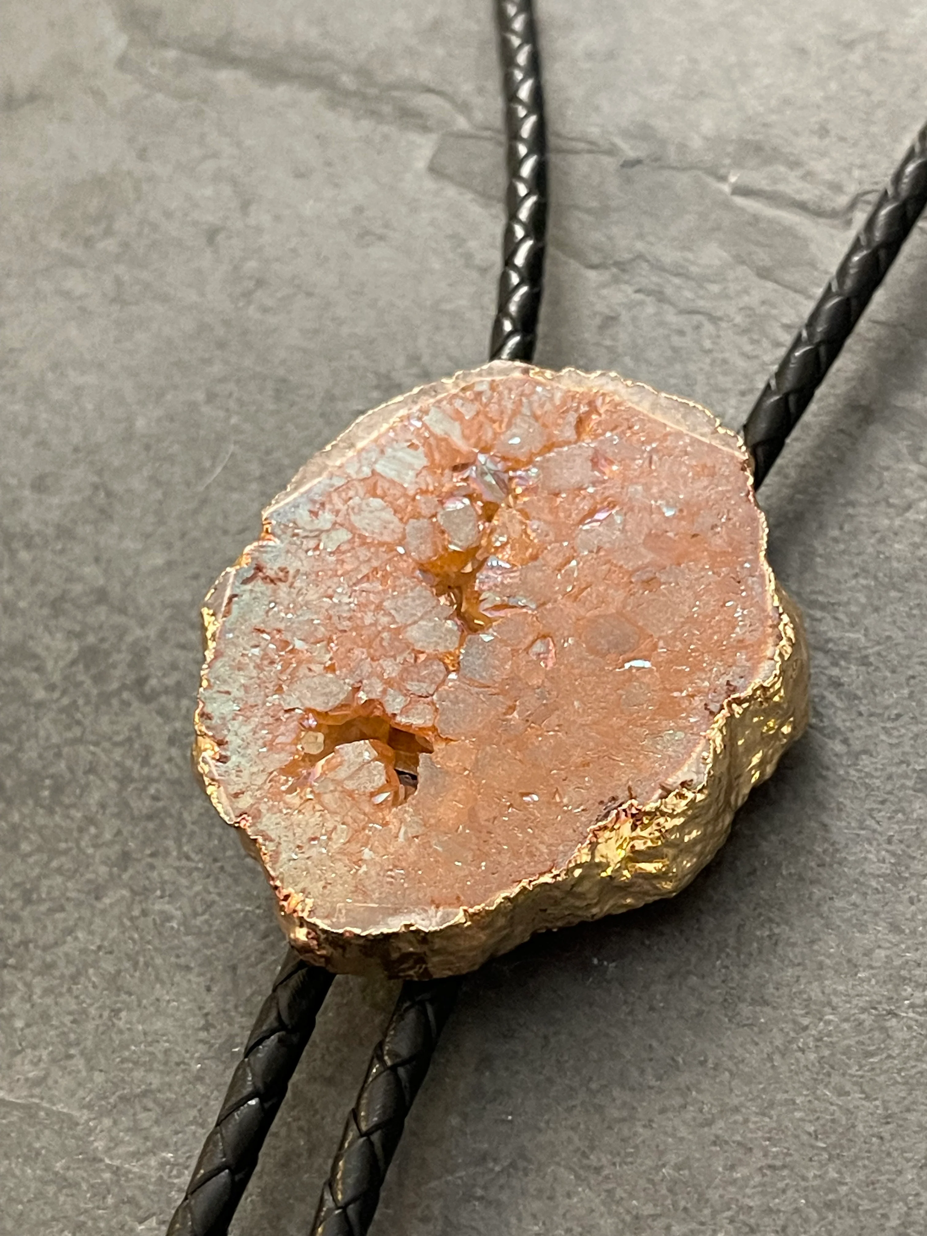 Rough Dyed Filigree Stone – Bolo Tie - Image 5