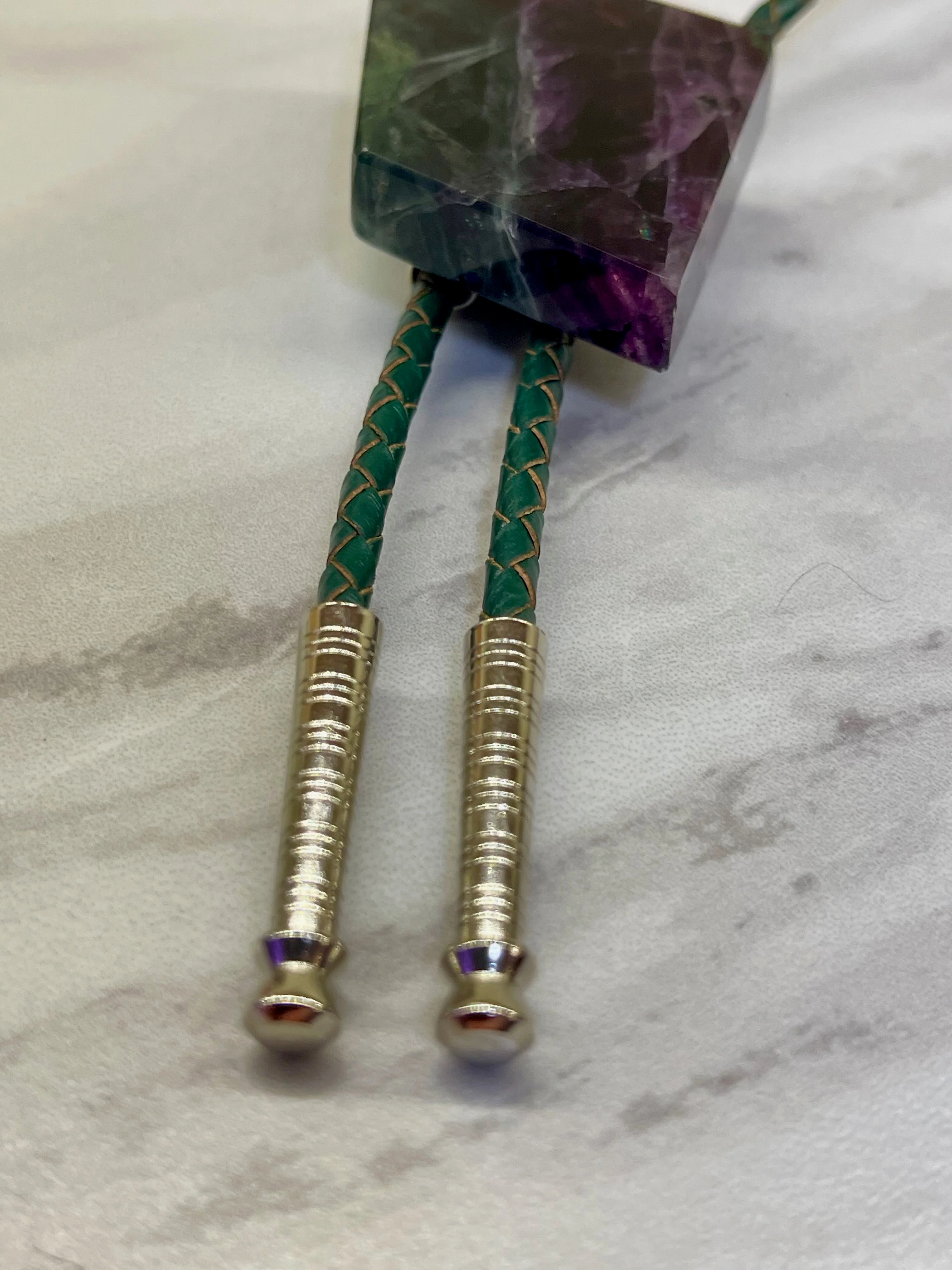 Twilight Shard – Fluorite Bolo Tie - Image 4