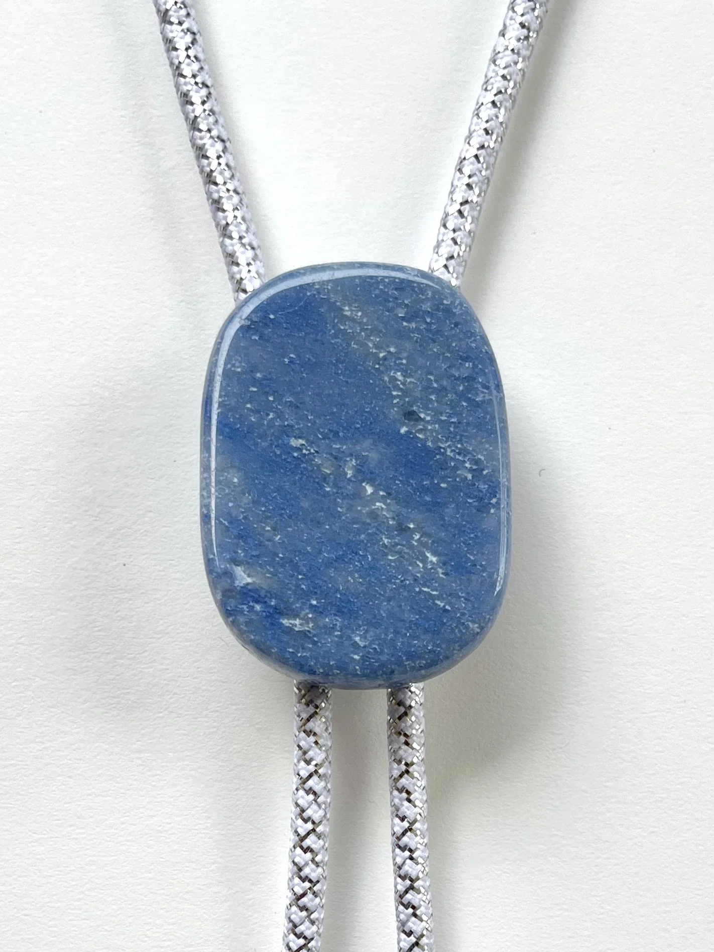Winter Flash – Blue Quartz Bolo Tie - Image 3