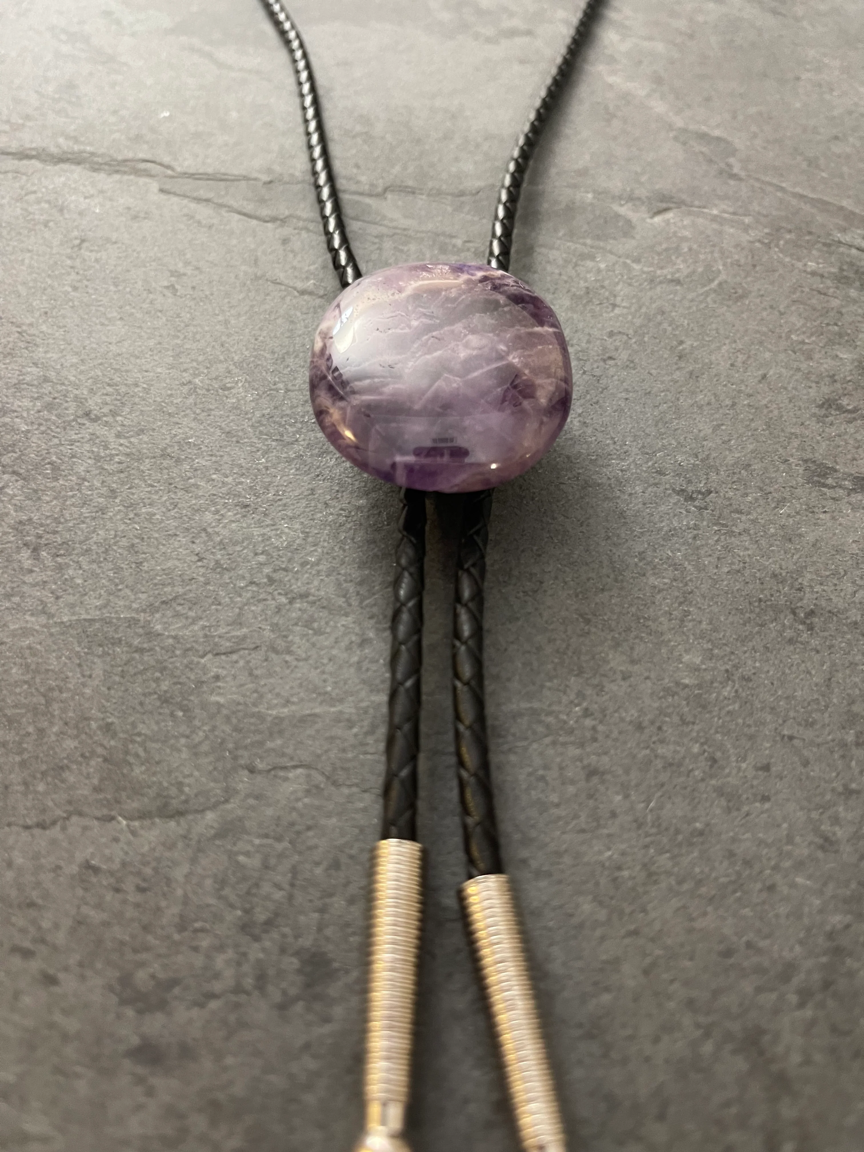 Zig & Zag – Chevron Amethyst Bolo Tie - Image 4
